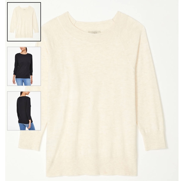 NWT Loft Outlet Wide Neck Sweater - Picture 2 of 6